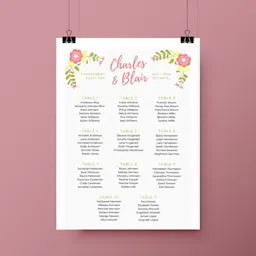 Table name cards for weddings and events Thumbnail