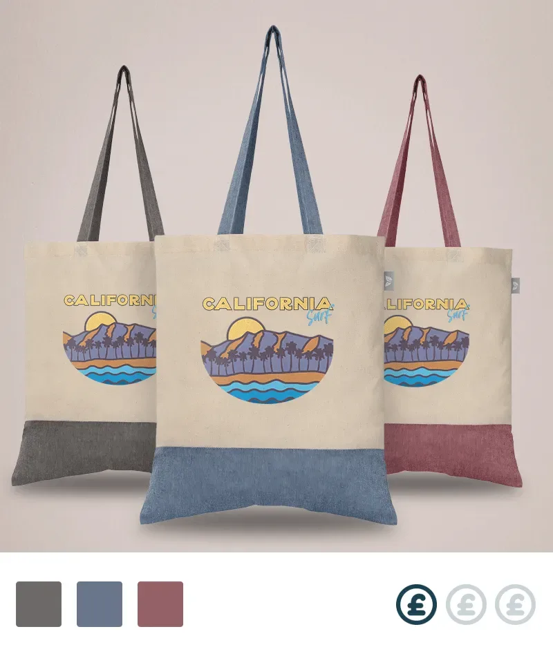 Shona Two-Tone Recycled Custom Cotton Tote