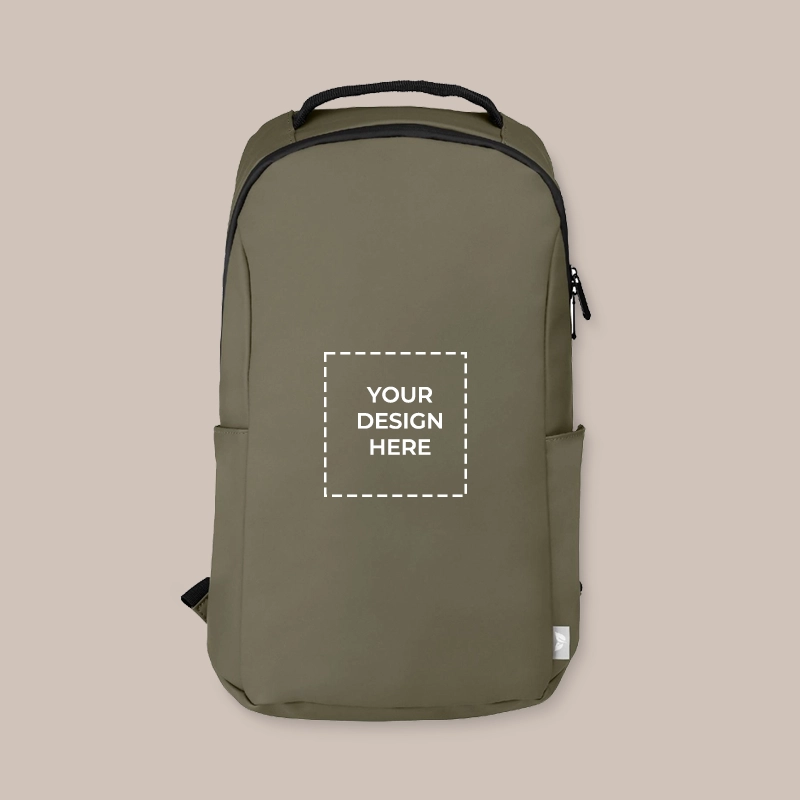 Custom Waterproof Backpack - khaki green