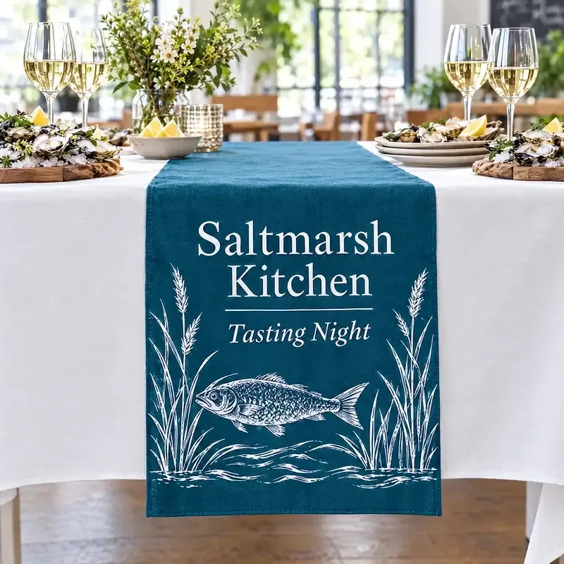 Branded table runners
