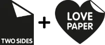 Two sides & love paper