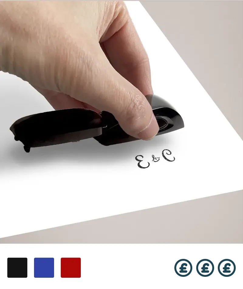 Self-inking pocket stamps