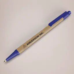 Blue Borneo bamboo ballpoint pen Thumbnail