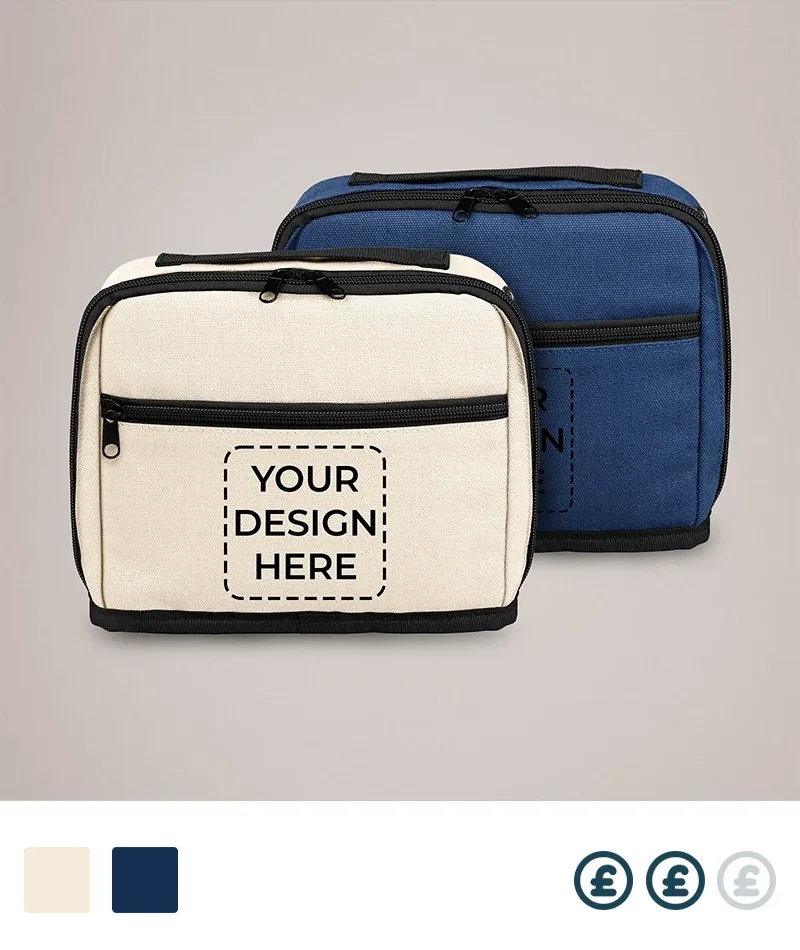 Recycled Cotton Zipped Pouch For Branding