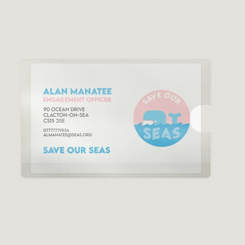 Personalised Presentation Folders - Business Card Pocket