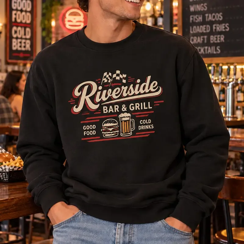 Staff branded sweatshirts
