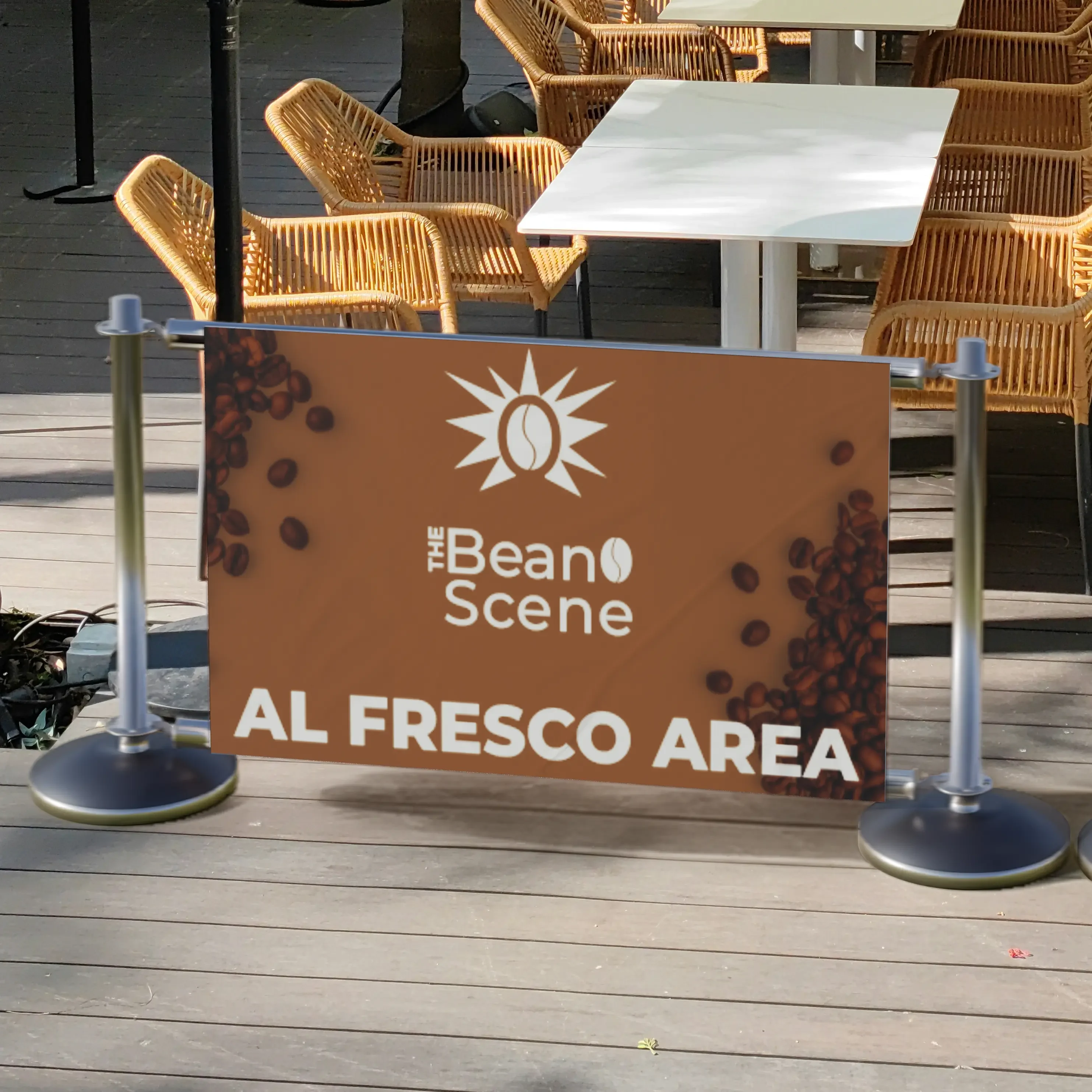 Custom cafe barriers
