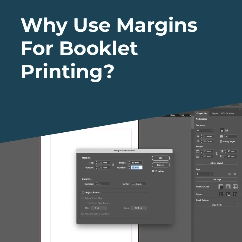 Why use margins for book printing?