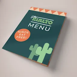 Custom printed creased menus - delivered flat ready to fold for easy storage Thumbnail