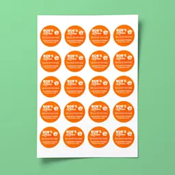 Circle Stickers on a sheet Thumbnail