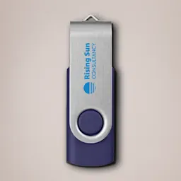 Blue Branded USB Stick Thumbnail