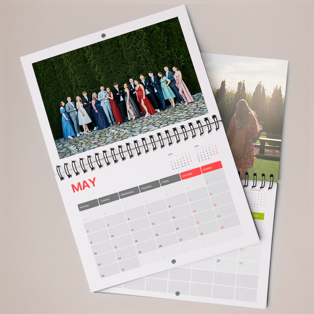 Custom Printed Photo Calendar