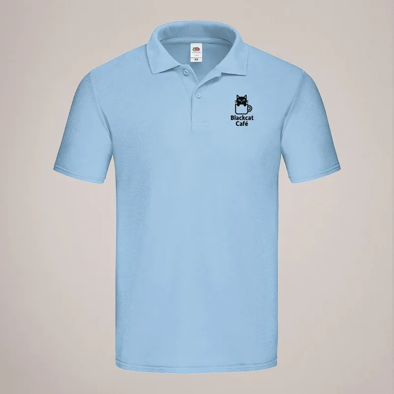 Sky Blue Fruit of the Loom Polo