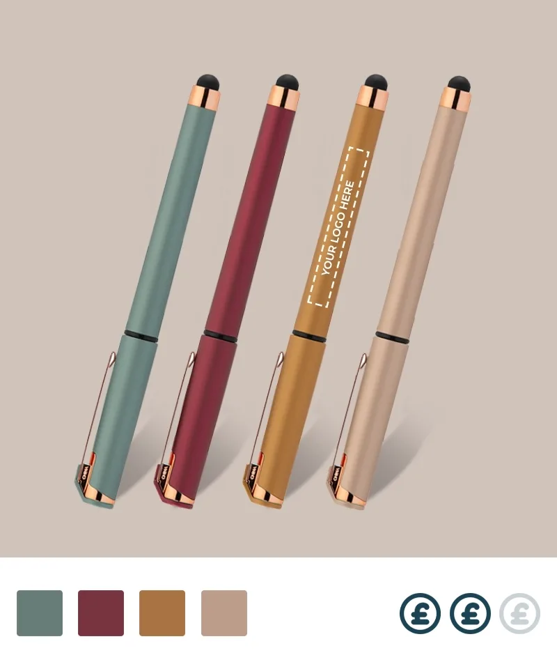 Morar Soft Touch Rose Gold Gel Designer Pen with Stylus