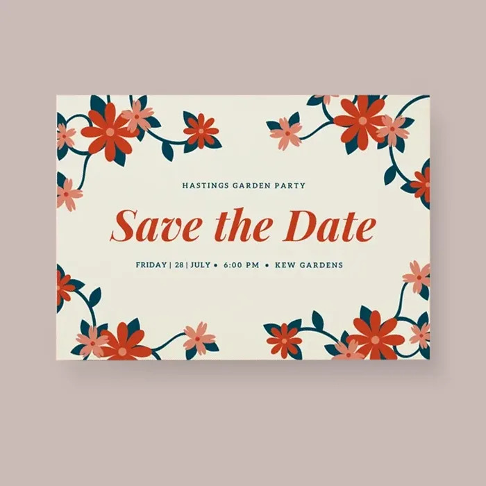 Create your own Save The Dates