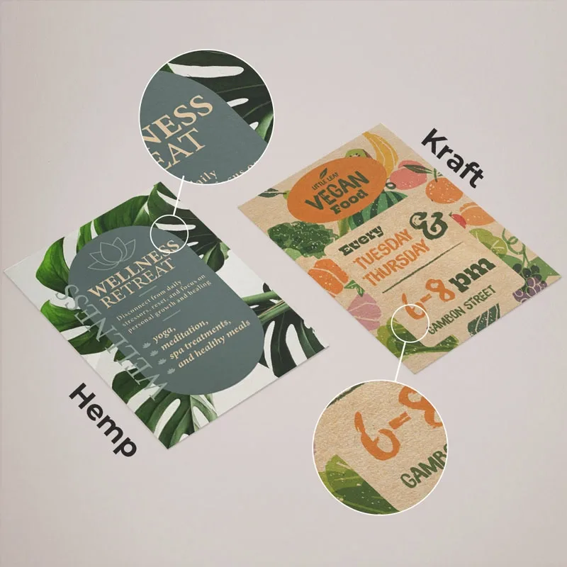 Kraft and Hemp Blend Flyers