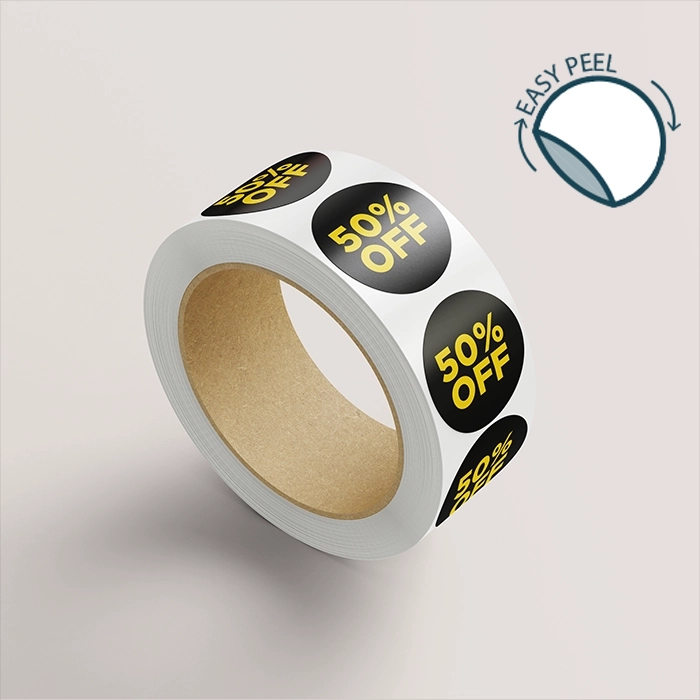 Machine Led Circle Labels | Recommend - Coated Paper