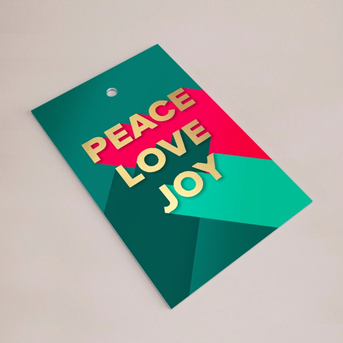foil gift tags