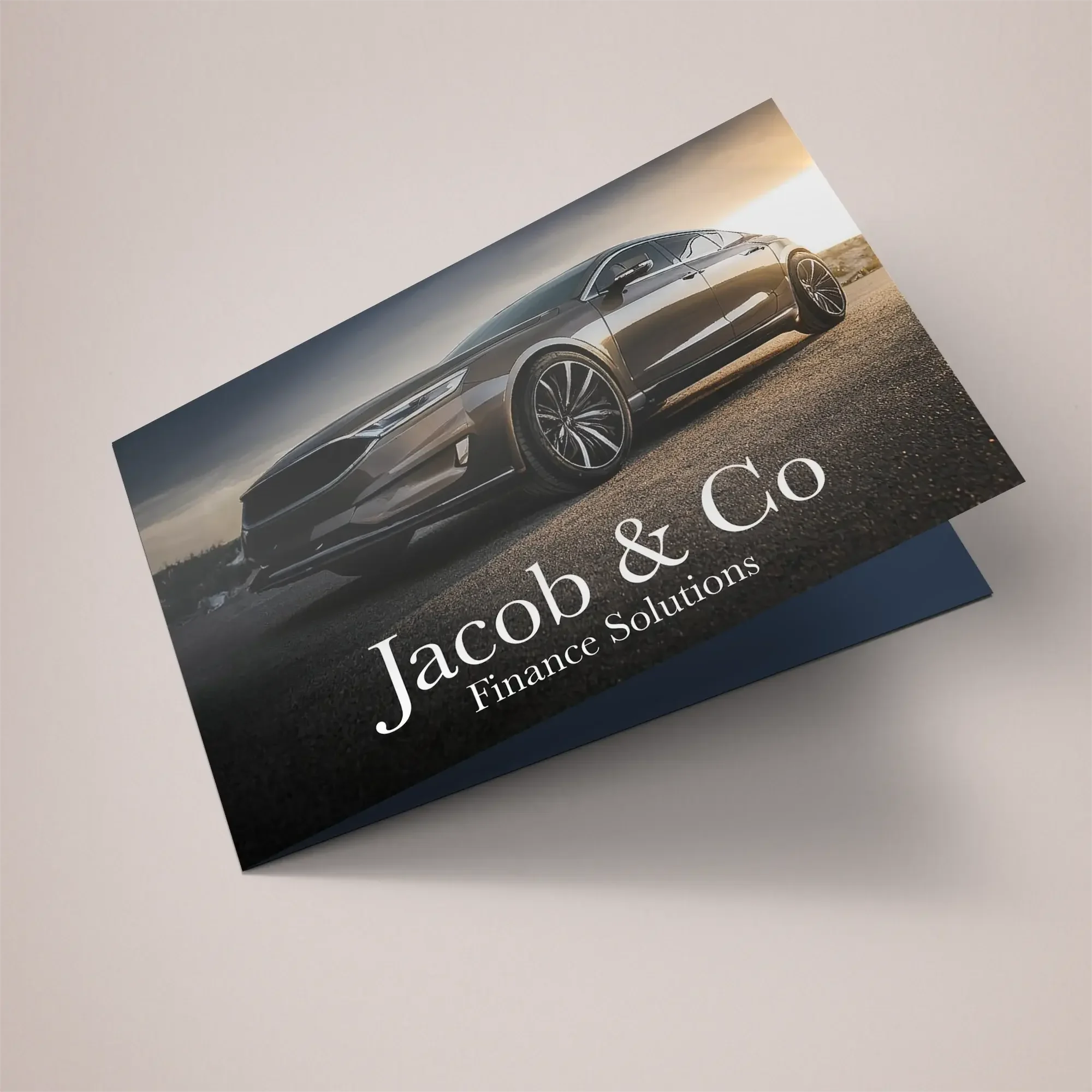 Folded business cards