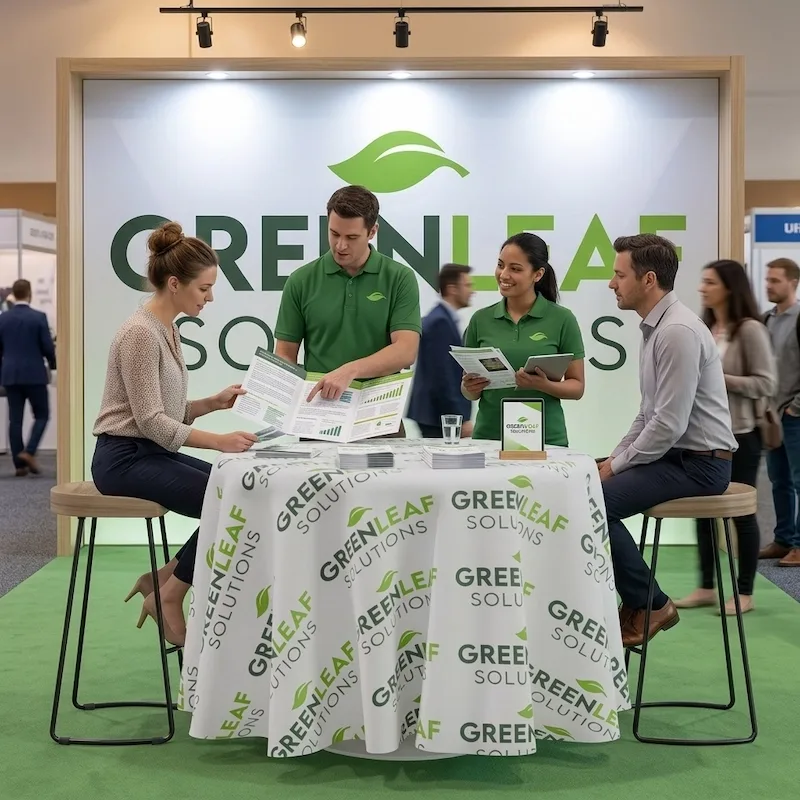 Round Exhibition Tablecloth