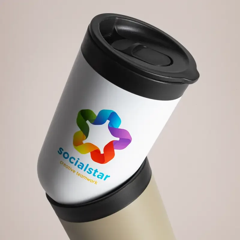 Branded White Tumbler