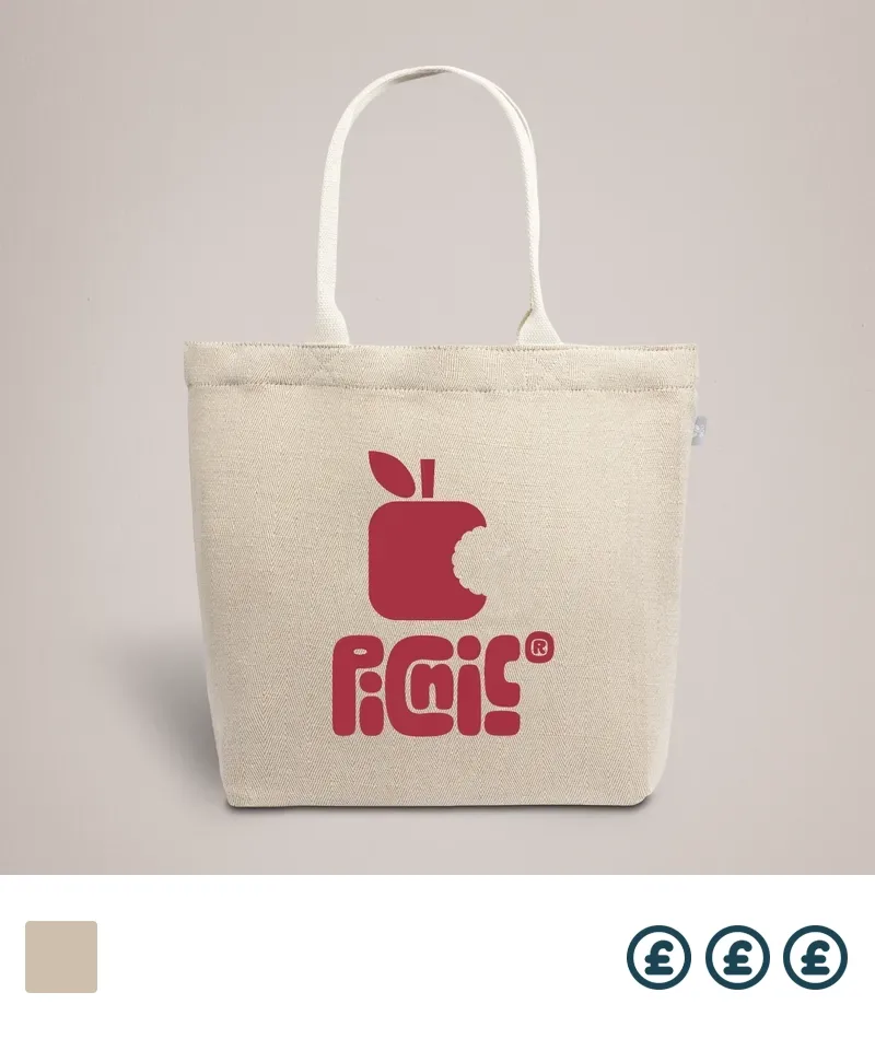 Herringbone Cotton & Jute  Custom Tote