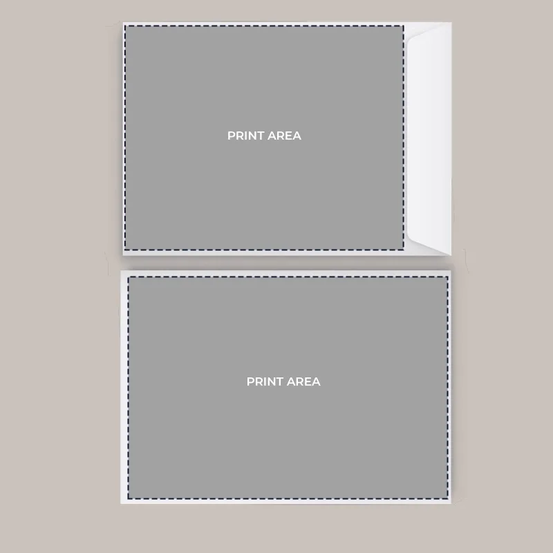 C5 Envelope without window - Print area