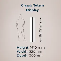 Classic Totem Stand - Size Guide Thumbnail