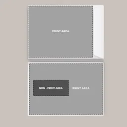 C5 Envelope with window - Print area Thumbnail