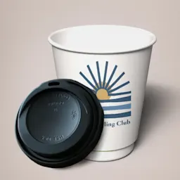 Full Colour Printed 12oz Cup with Lid Thumbnail
