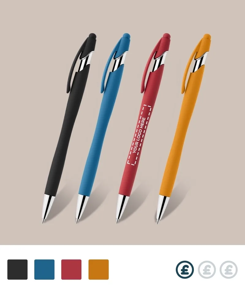 Custom Awe Soft Touch Brights Stylus Pen