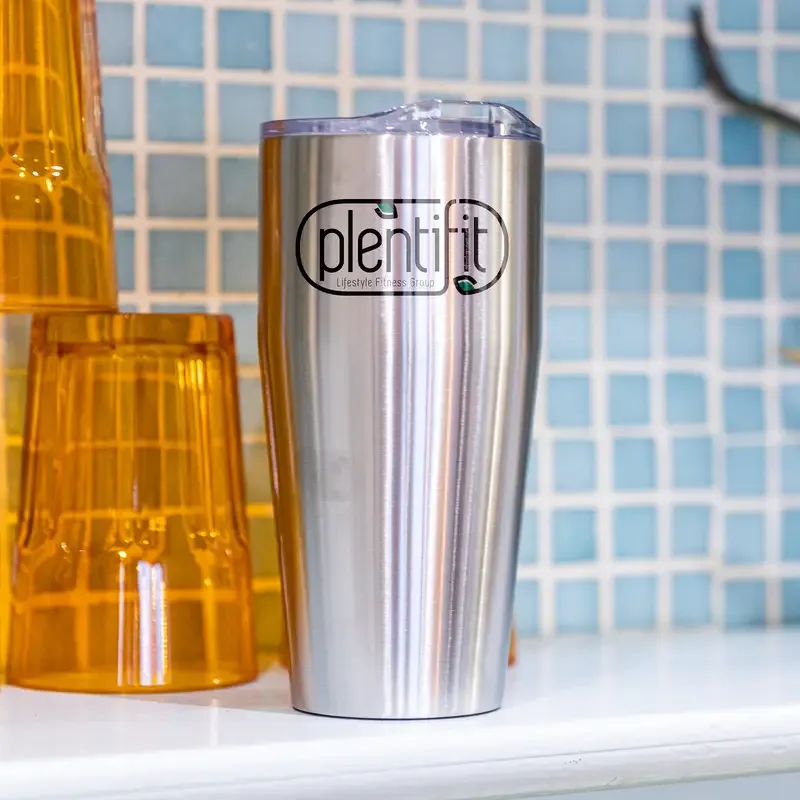 Silver Travel Tumbler