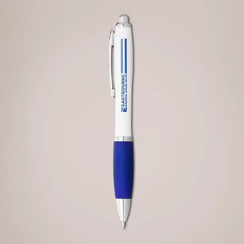 Printed pens - blue grip