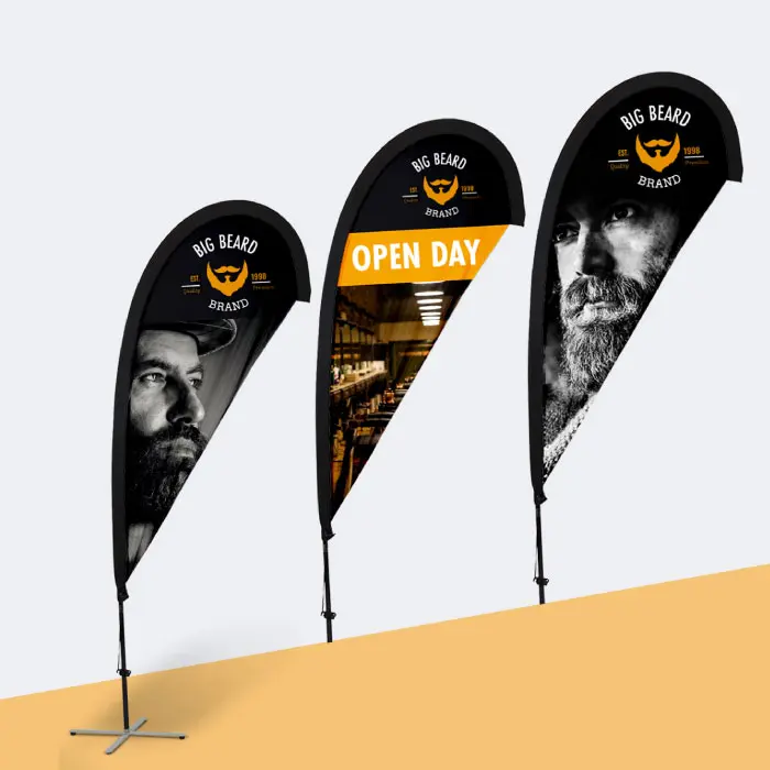Teardrop flag downloadable marketing tools