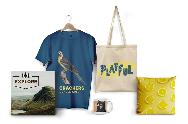 A selection of Tradeprints dropshipping product range