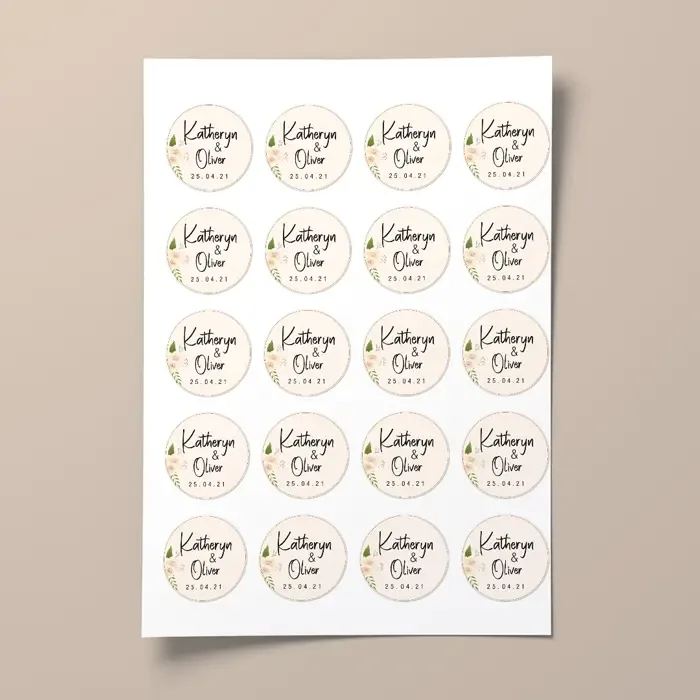 Wedding stickers and wedding stationery