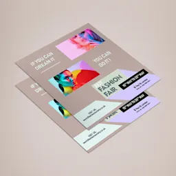 Custom printed square flyers Thumbnail