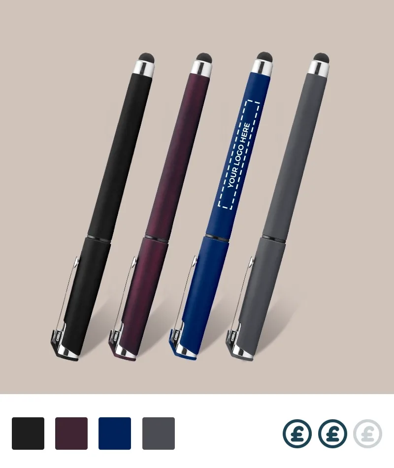 Custom Morar Soft Touch Gel Classic Pen with Stylus
