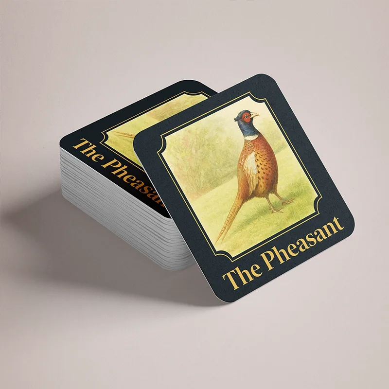 Square beer mats