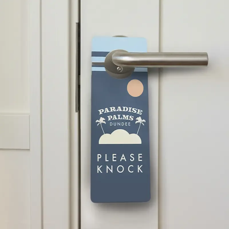 Hotel door hangers