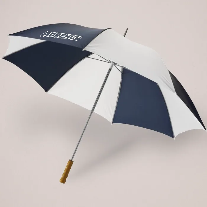 Navy & White Karl 30"Golf Umbrella