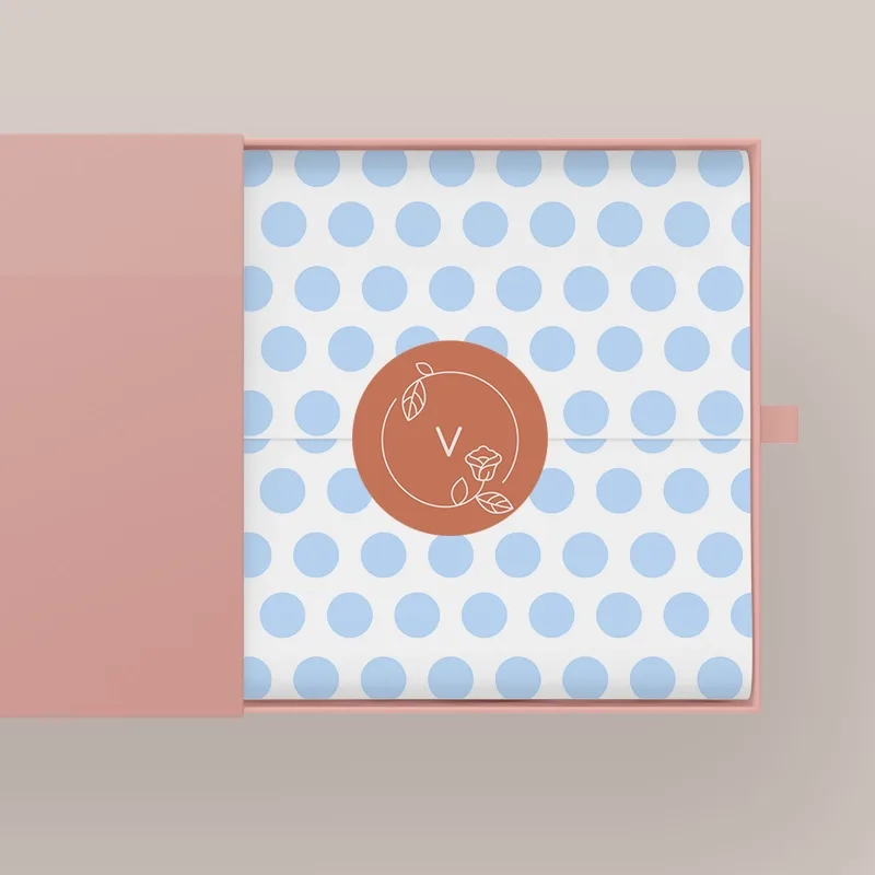 Round sticker for packaging