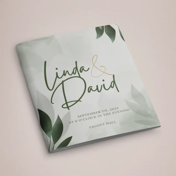 Wedding orders of service