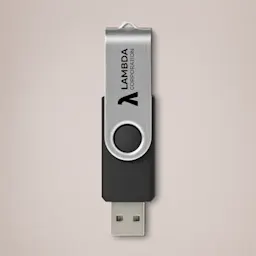Black Branded USB Stick Thumbnail