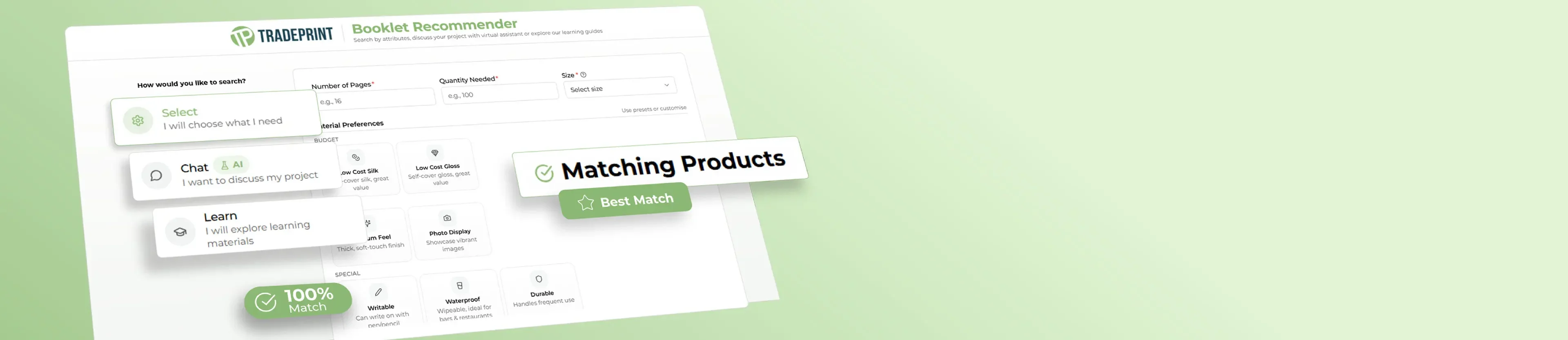 Booklet Recommender Tool
