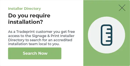 Installation services - installer pop up