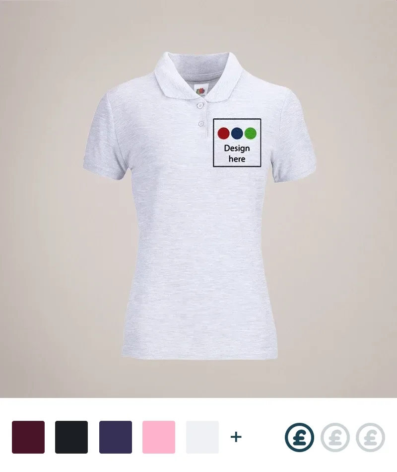 Womens Embroidered Polo Shirts - Category Image