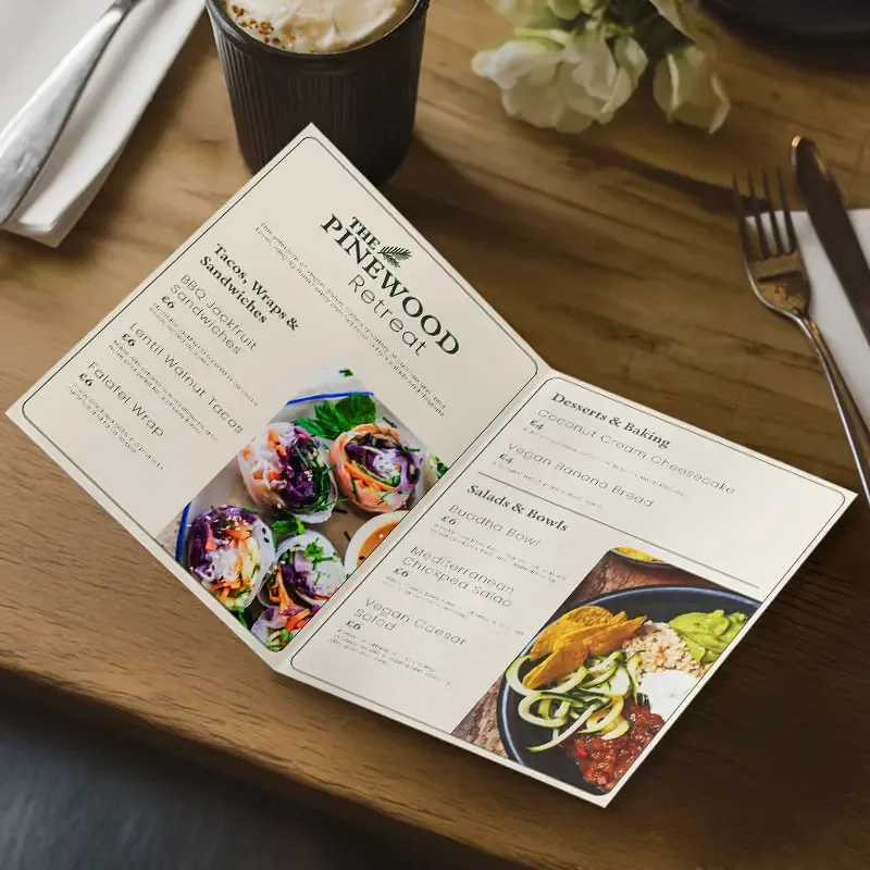 creased menus