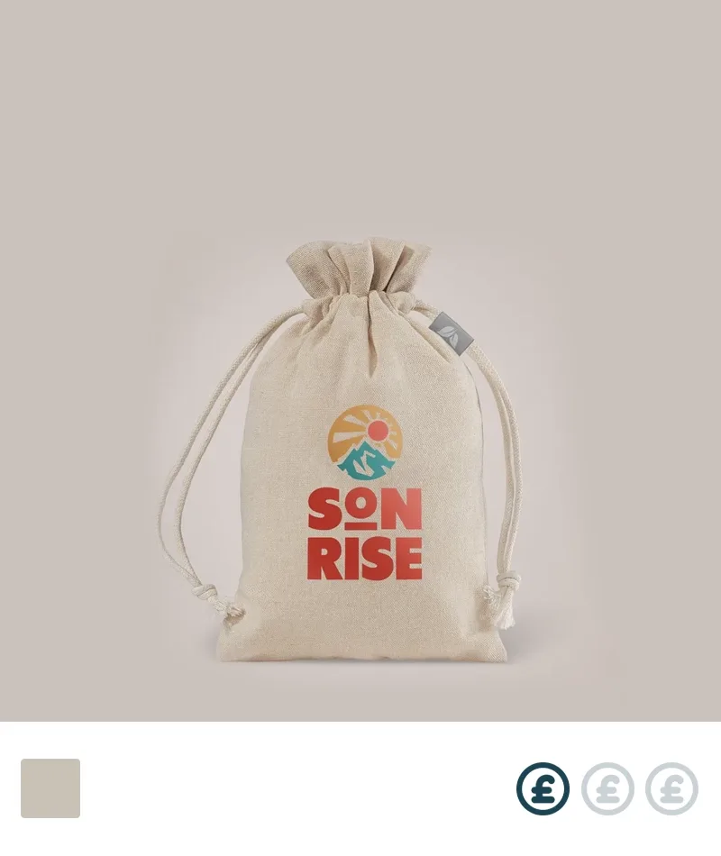 Custom Printed Small Fabric Gift Bag