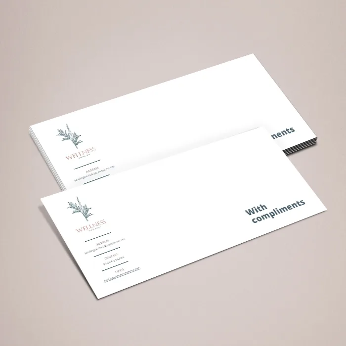 1/3 A4 120gsm Premium Uncoated White Paper Compliment Slips
